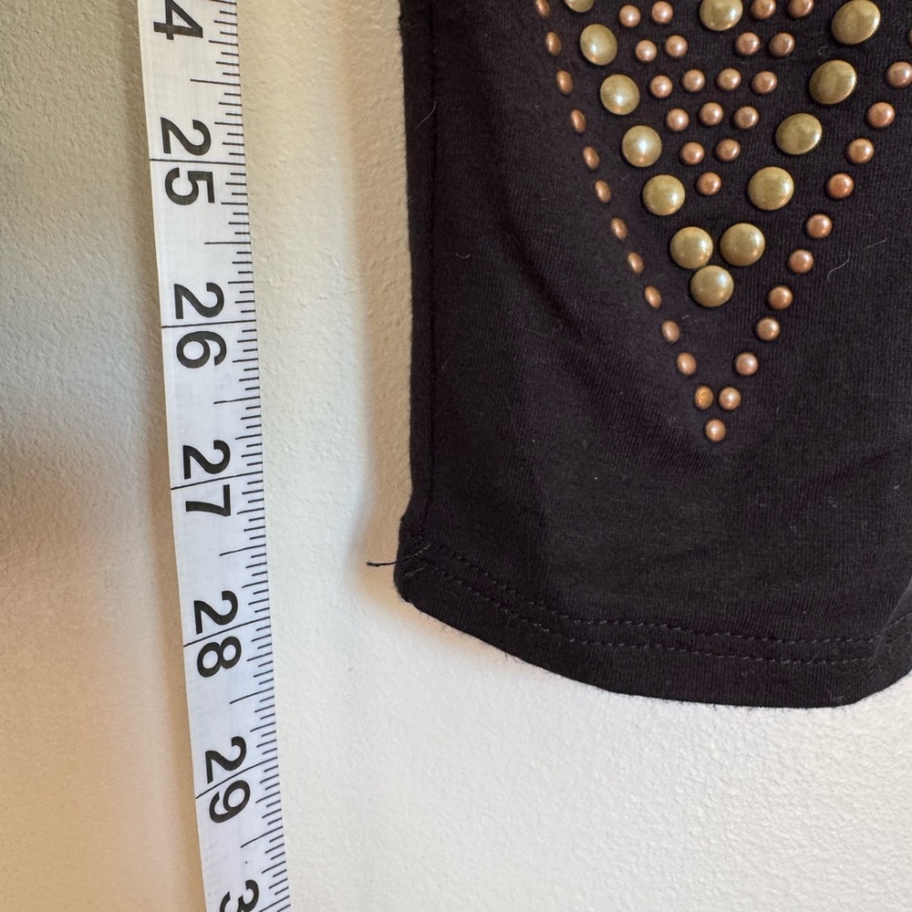 Vocal Black Studded Leggings EUC Size Medium - Picture 7 of 8